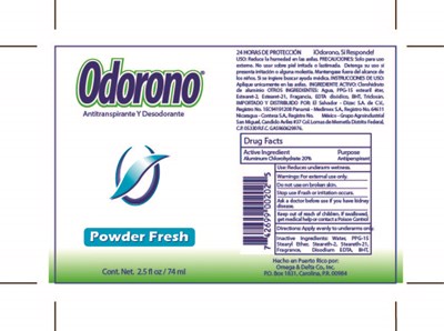 Odorono Powder - Odorono Powder